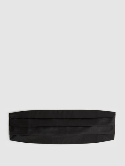 Silk Cummerbund in Black Men | Reiss