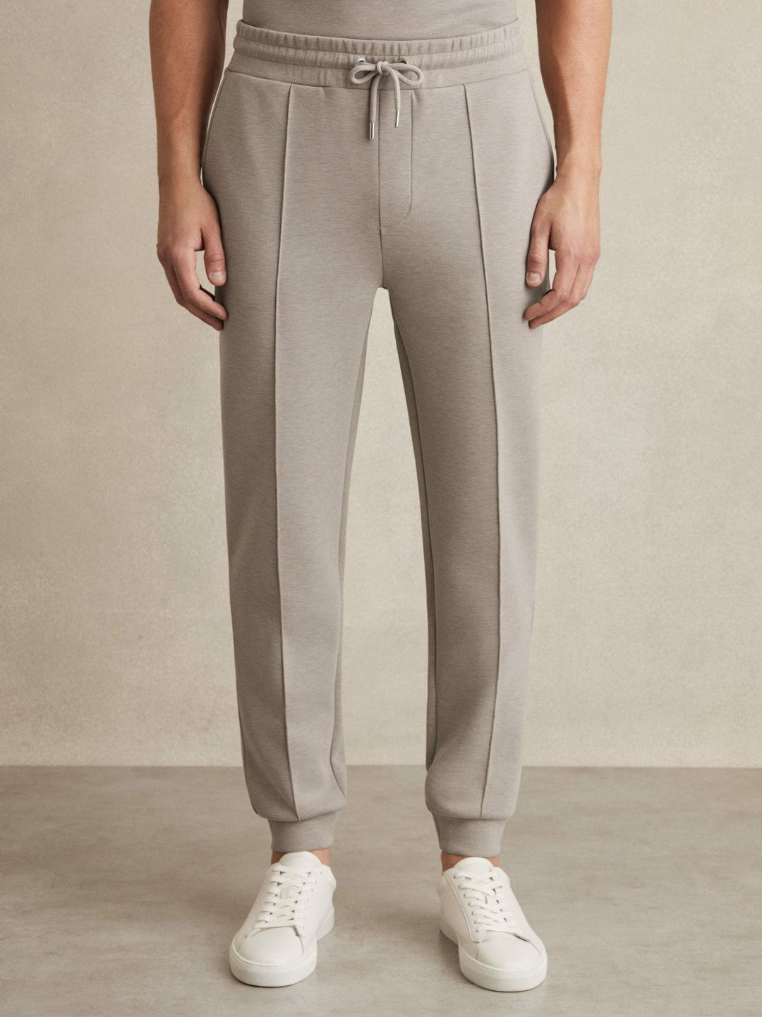 Drawstring Jersey Joggers in Taupe Men | Reiss