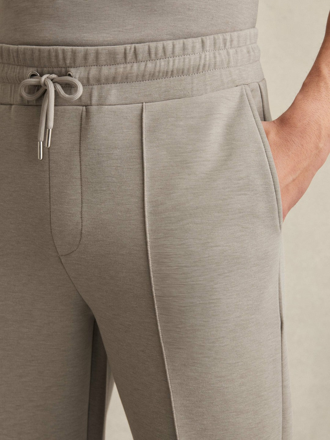 Drawstring Jersey Joggers in Taupe Men | Reiss