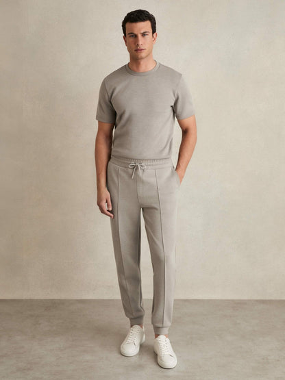 Drawstring Jersey Joggers in Taupe Men | Reiss