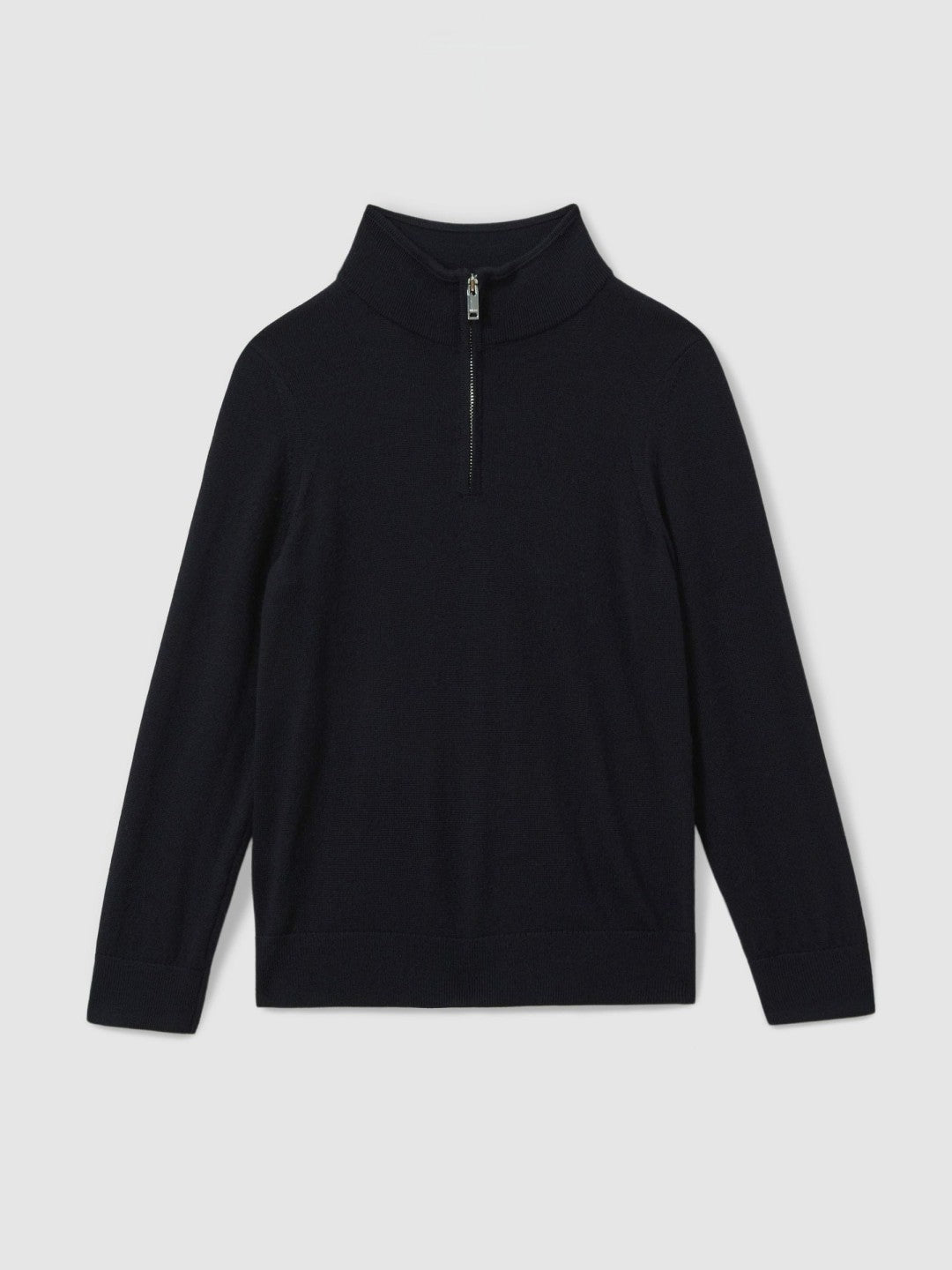 3-9 yrs Merino Wool Half-Zip Funnel Neck Jumper in Navy Children & Baby | Reiss