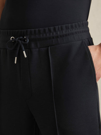 Drawstring Jersey Joggers in Navy Blue Men | Reiss