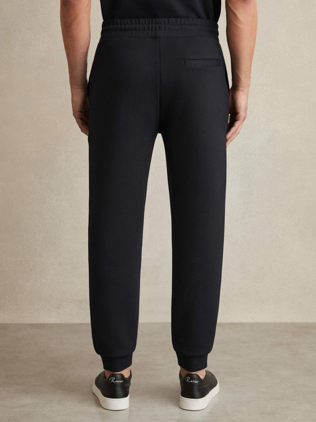 Drawstring Jersey Joggers in Navy Blue Men | Reiss