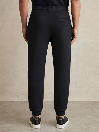 Drawstring Jersey Joggers in Navy Blue Men | Reiss
