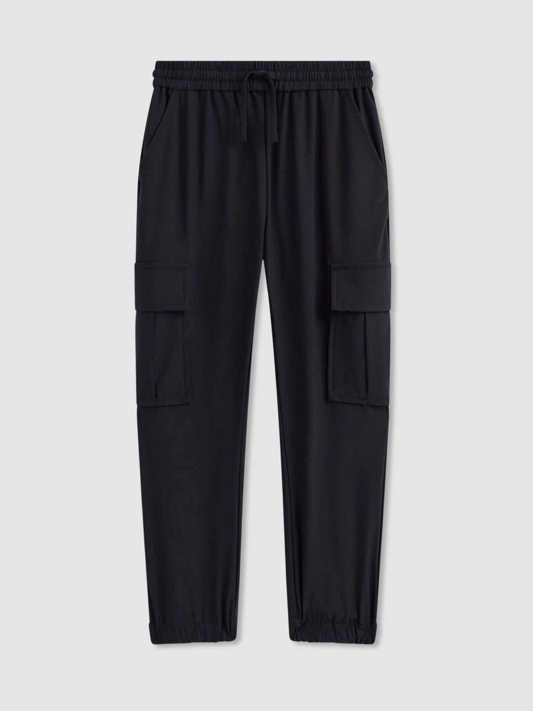 9-14 yrs Technical Drawstring Cuffed Cargo Trousers in Navy Children & Baby | Reiss