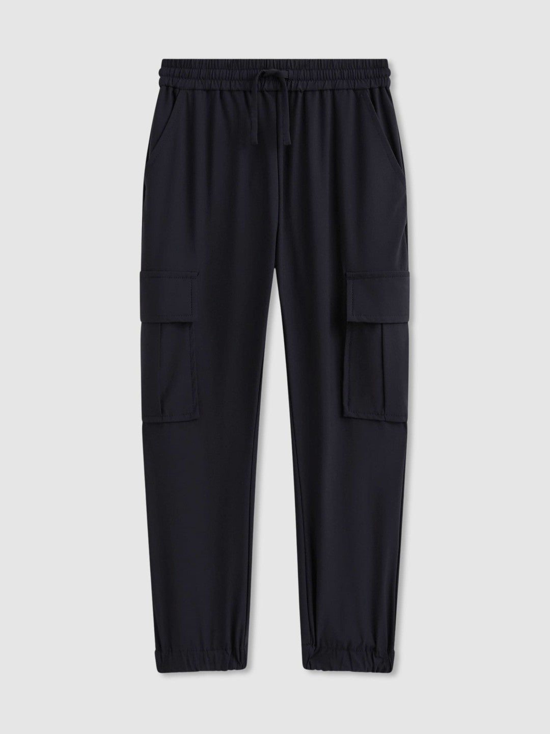3-9 yrs Technical Drawstring Cuffed Cargo Trousers in Navy Children & Baby | Reiss