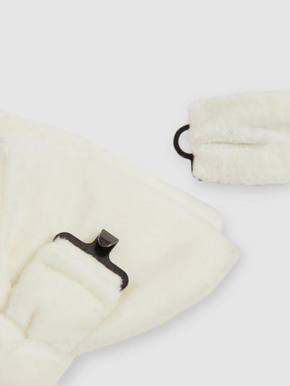 Velvet Bow Tie in Ivory Men | Reiss