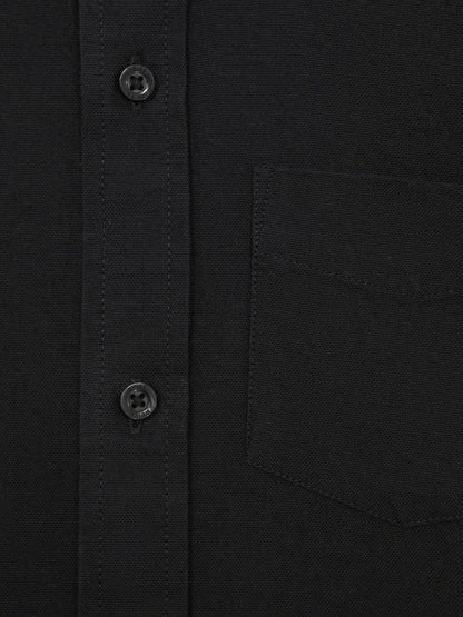3-9 yrs Button Down Oxford Shirt in Black Children & Baby | Reiss