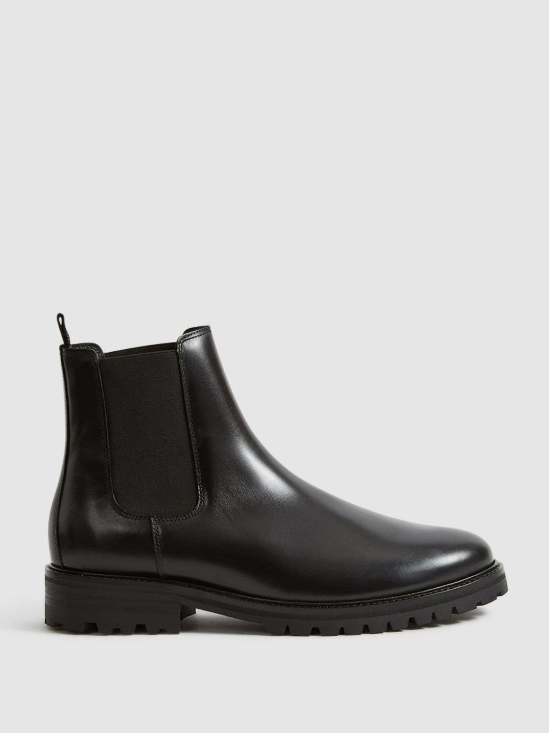 Leather Chelsea Boots in Black Men | Reiss