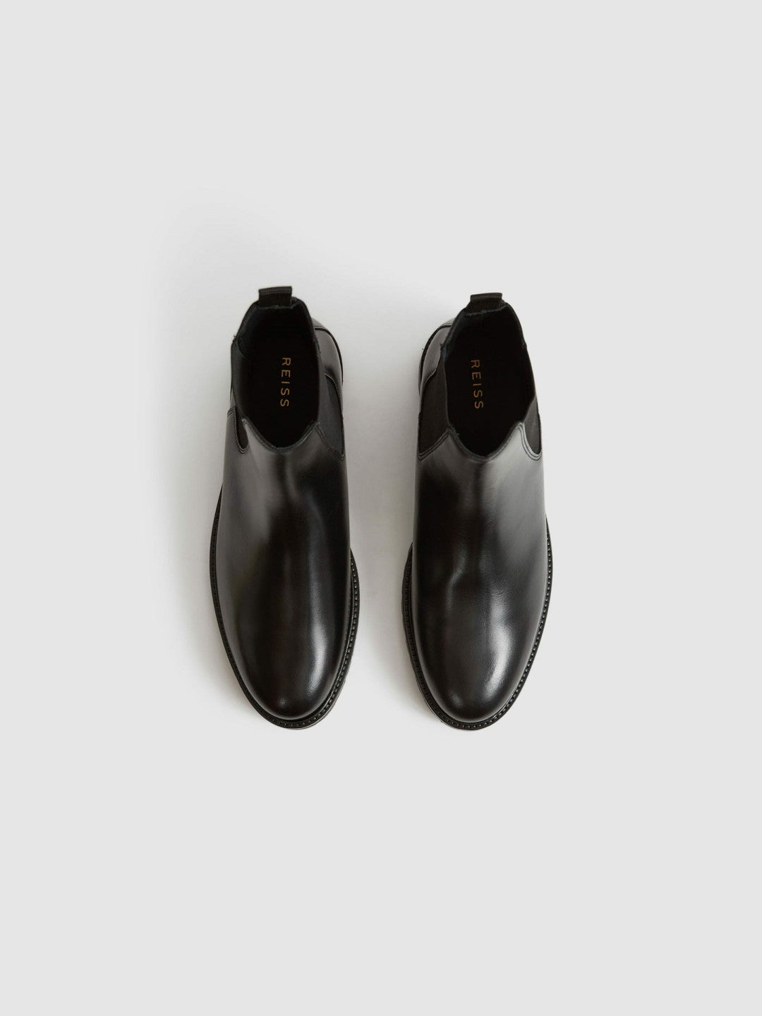 Leather Chelsea Boots in Black Men | Reiss