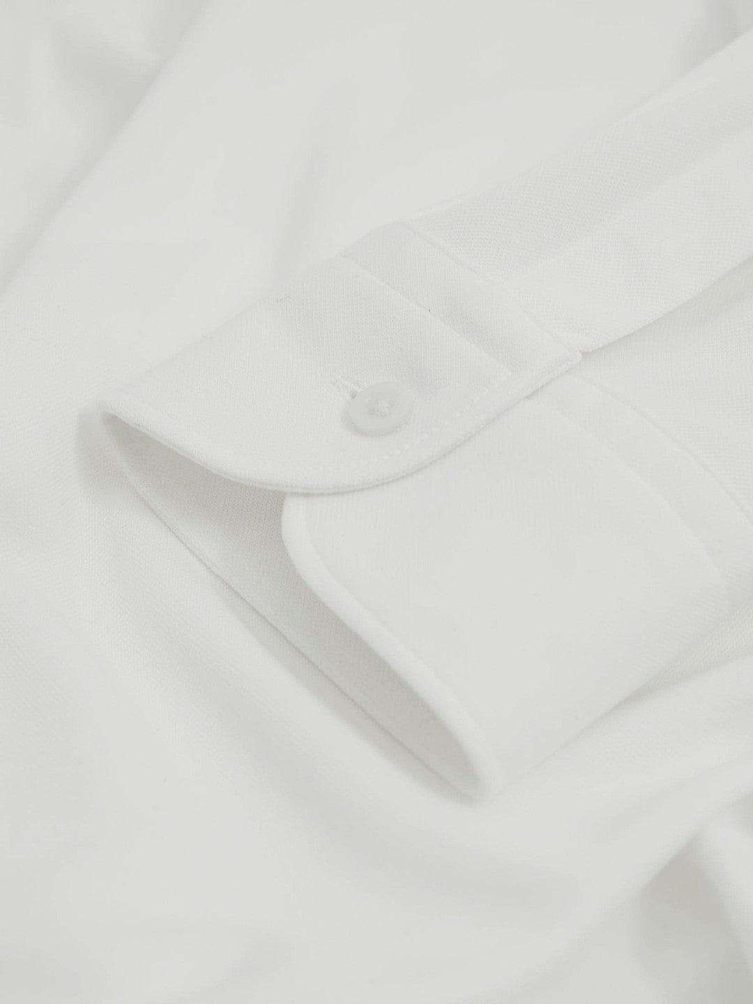 Modal Blend Cutaway Collar Shirt in White Men | Reiss
