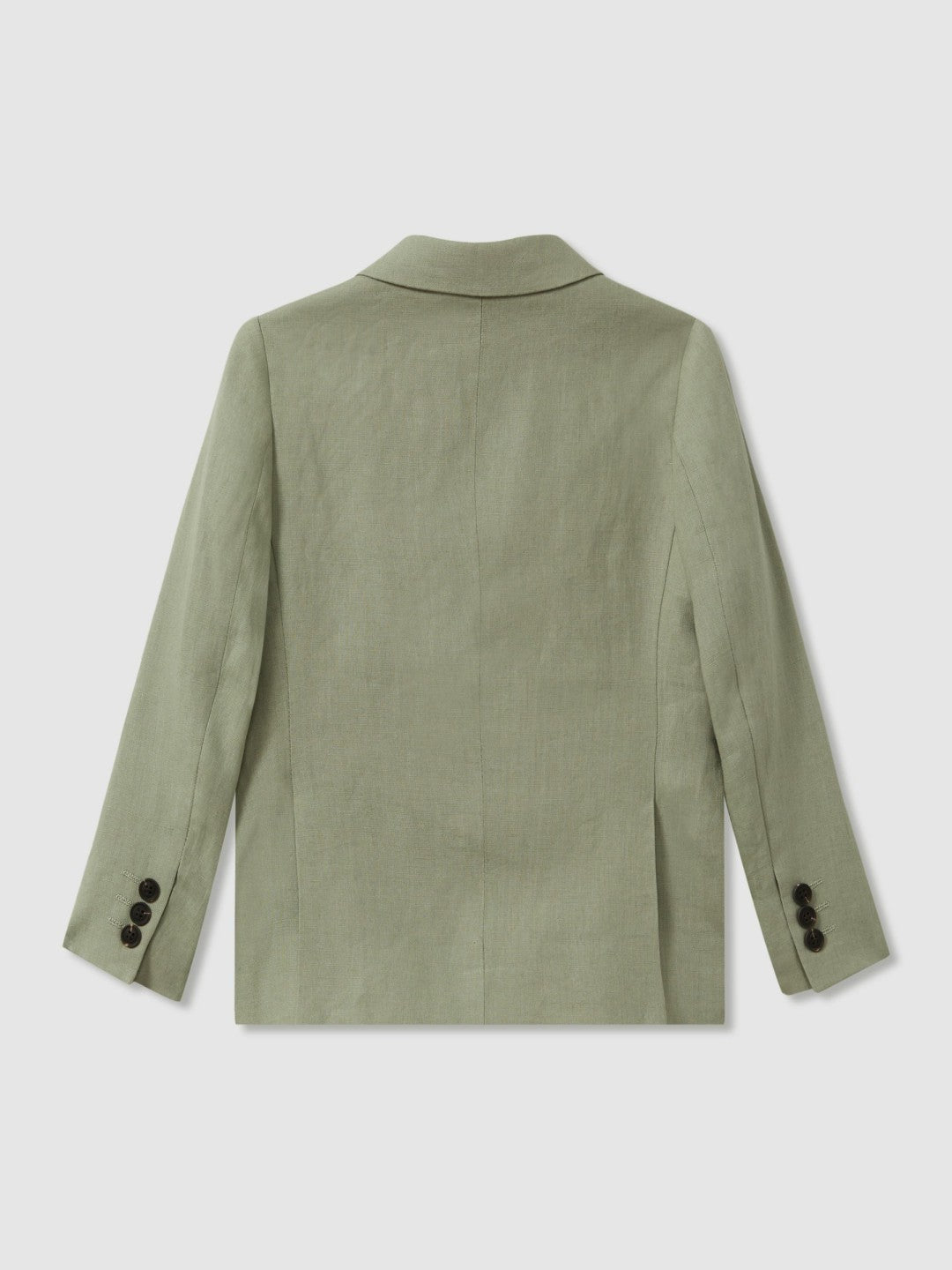 9-13 yrs Linen Single Breasted Blazer in Apple Children & Baby | Reiss