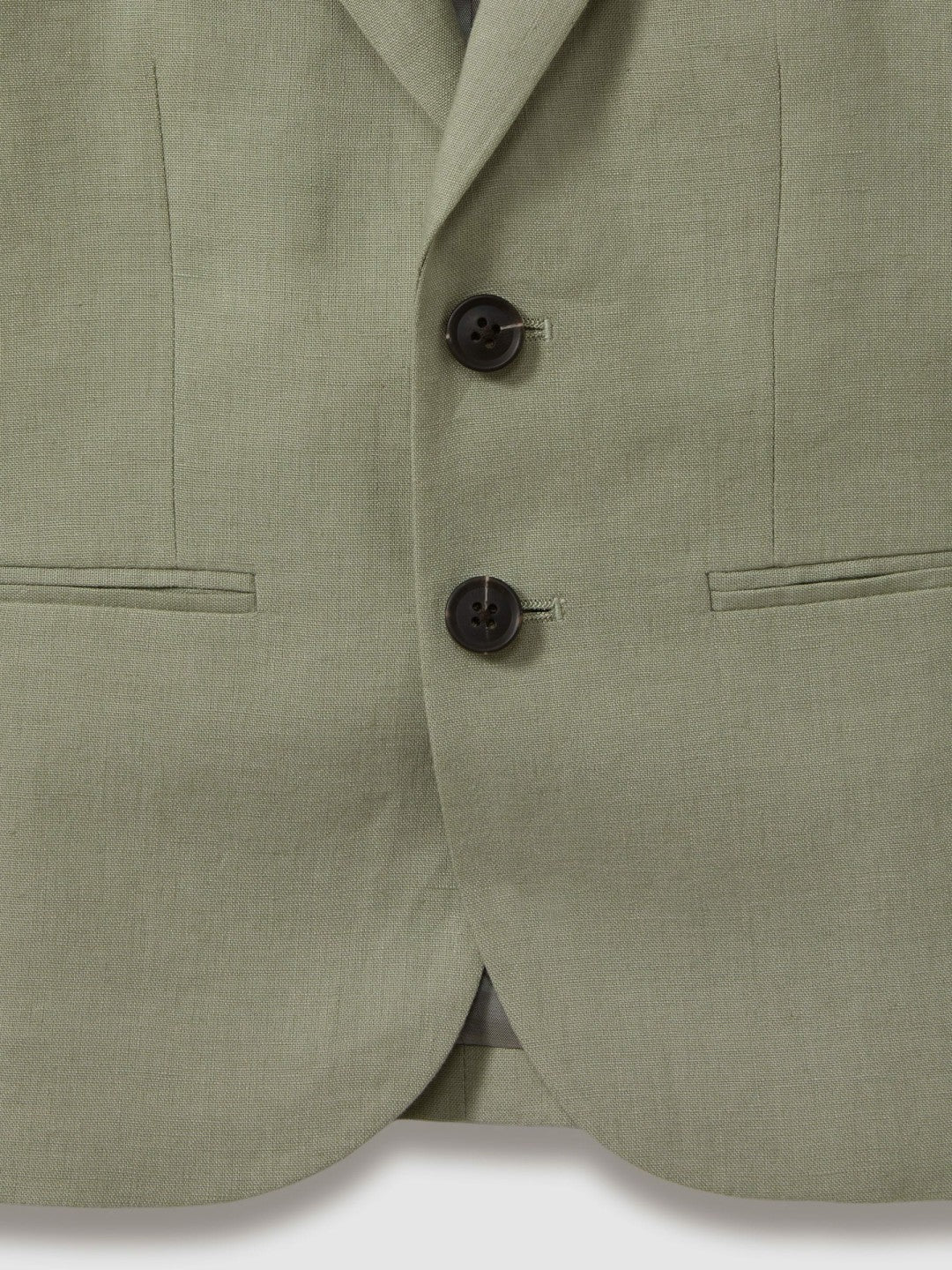 9-13 yrs Linen Single Breasted Blazer in Apple Children & Baby | Reiss