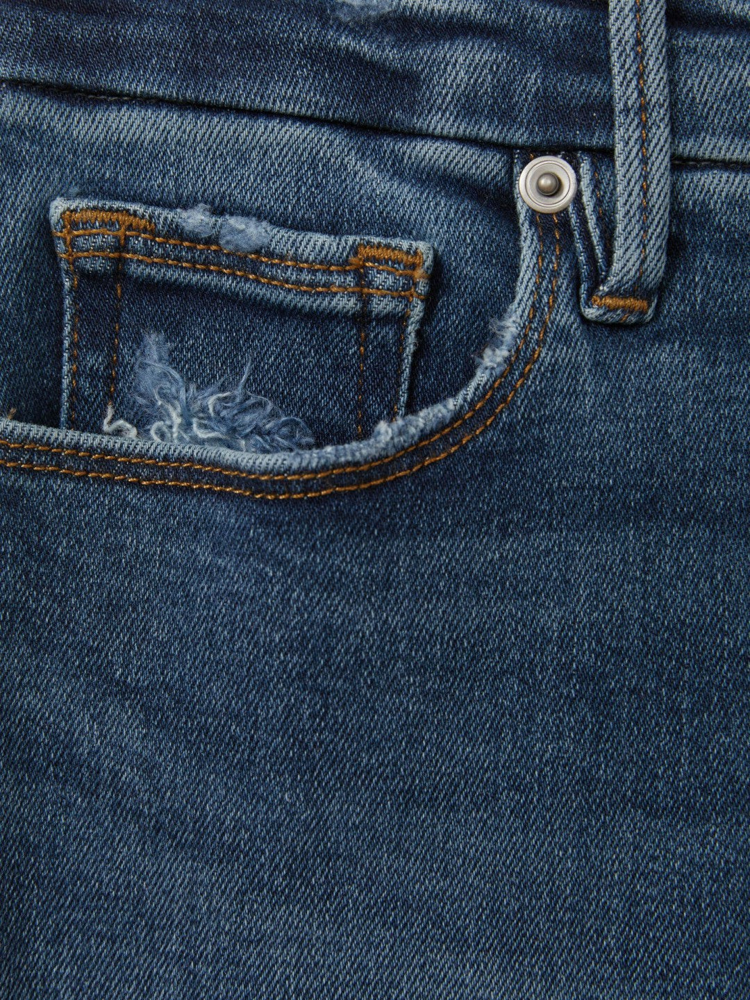 Good American Mid Rise Raw Hem Skinny Jeans in Indigo Women | Reiss