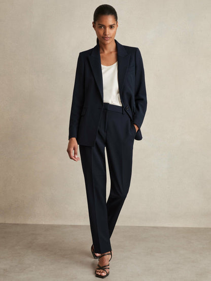 Slim Fit Suit Trousers in Navy Women | Reiss