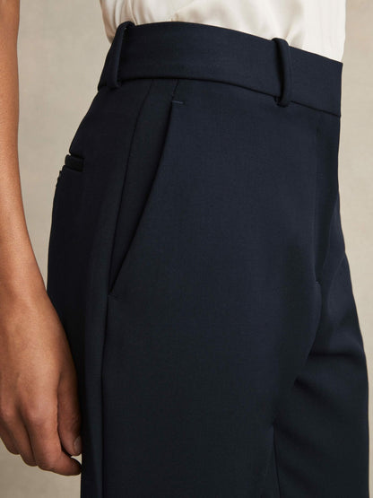 Slim Fit Suit Trousers in Navy Women | Reiss