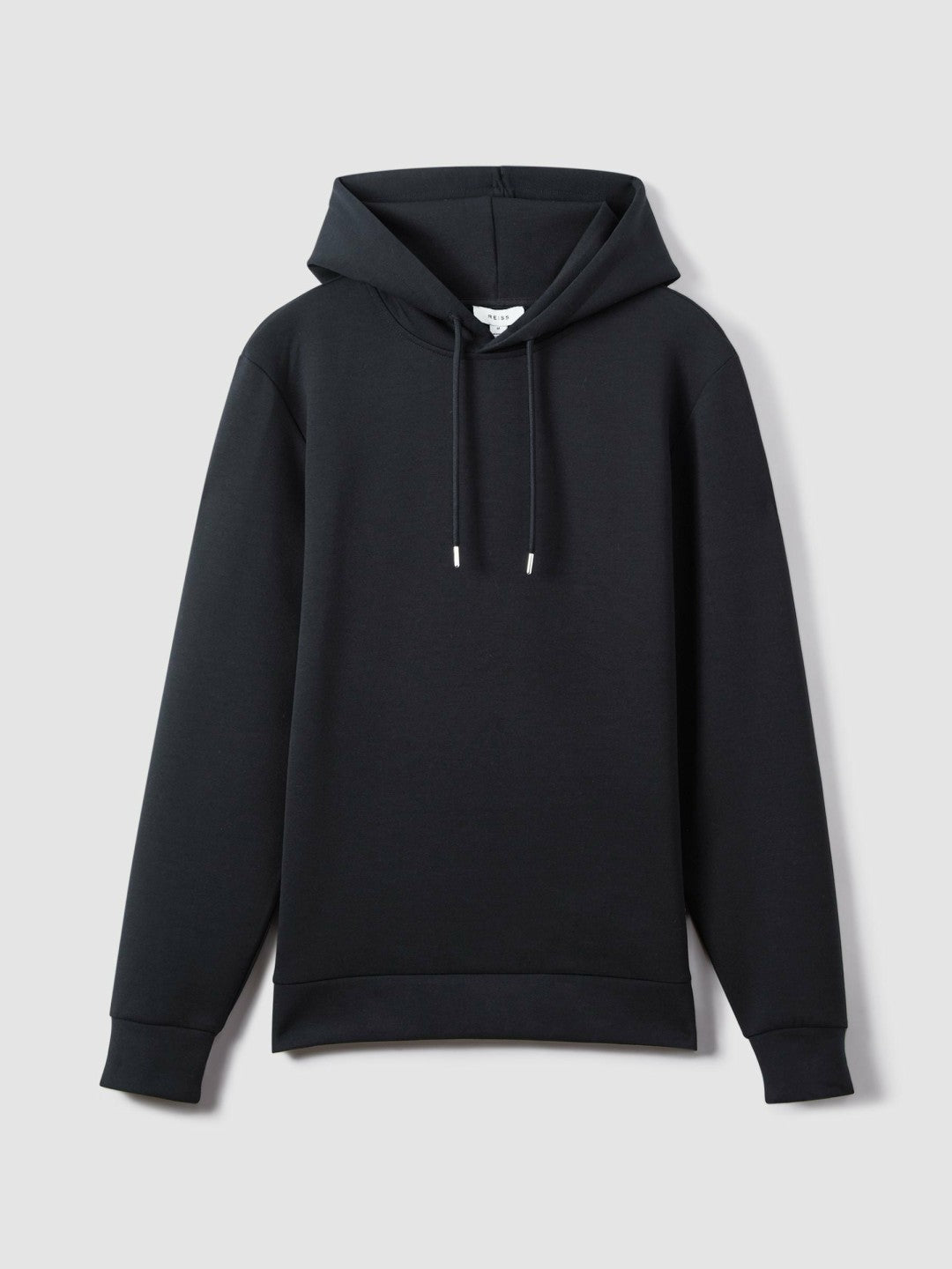 Interlock Jersey Drawstring Hoodie in Navy Blue Men | Reiss