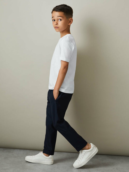 9-13 yrs Three Pack Of Crew Neck T-Shirts in White Children & Baby | Reiss