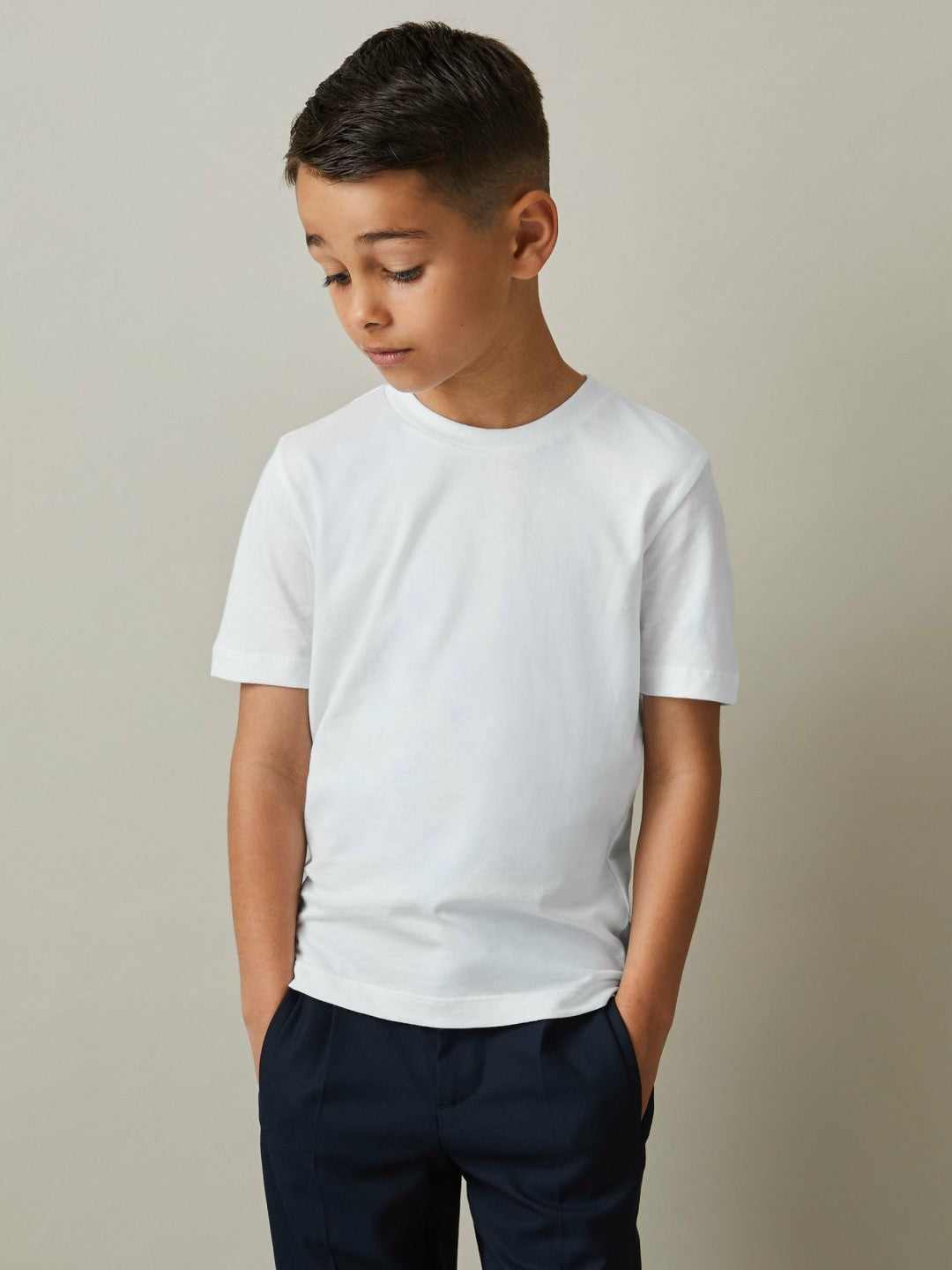 3-9 yrs Three Pack Of Crew Neck T-Shirts in White Children & Baby | Reiss