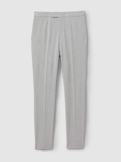 Slim-Fit Drawstring Trousers in Grey Men | Reiss