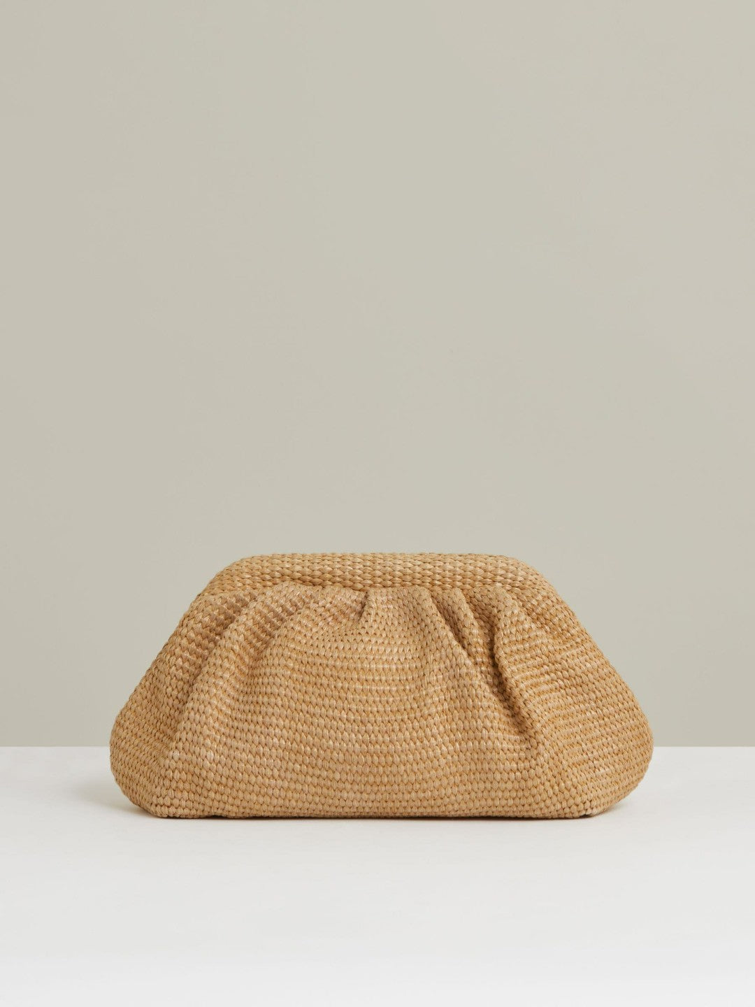 Raffia Clutch Bag in Natural Women | Reiss