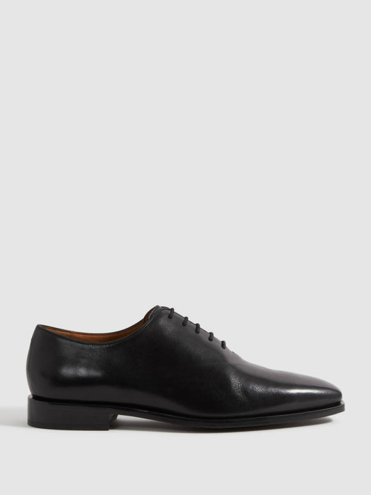 Leather Lace-Up Shoes in Black Men | Reiss
