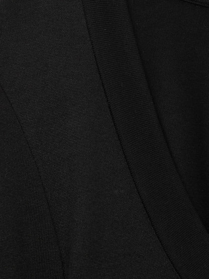 Jersey V-Neck Top in Black Women | Reiss