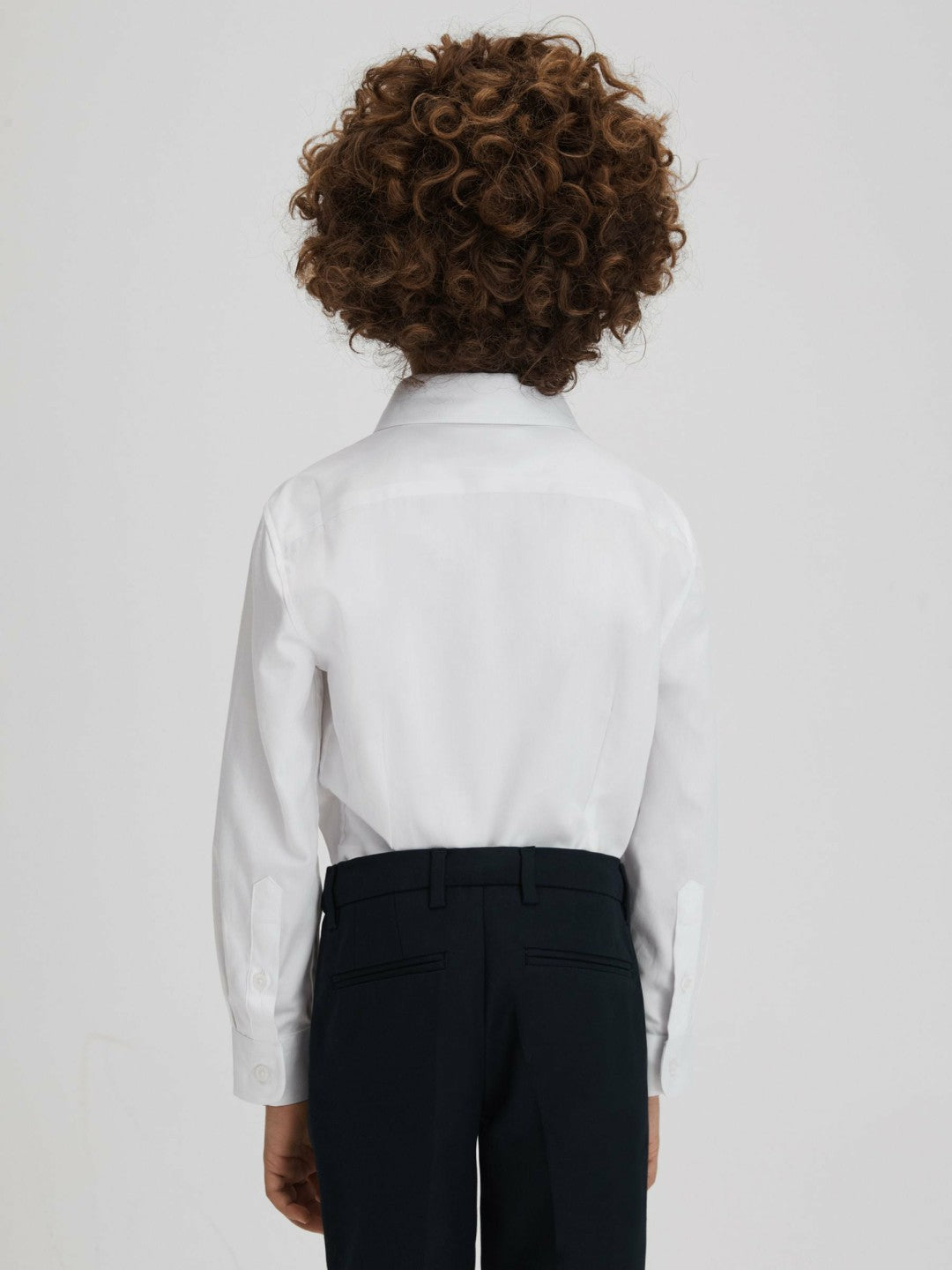 3-9 yrs Slim Fit Cotton Shirt in White Children & Baby | Reiss