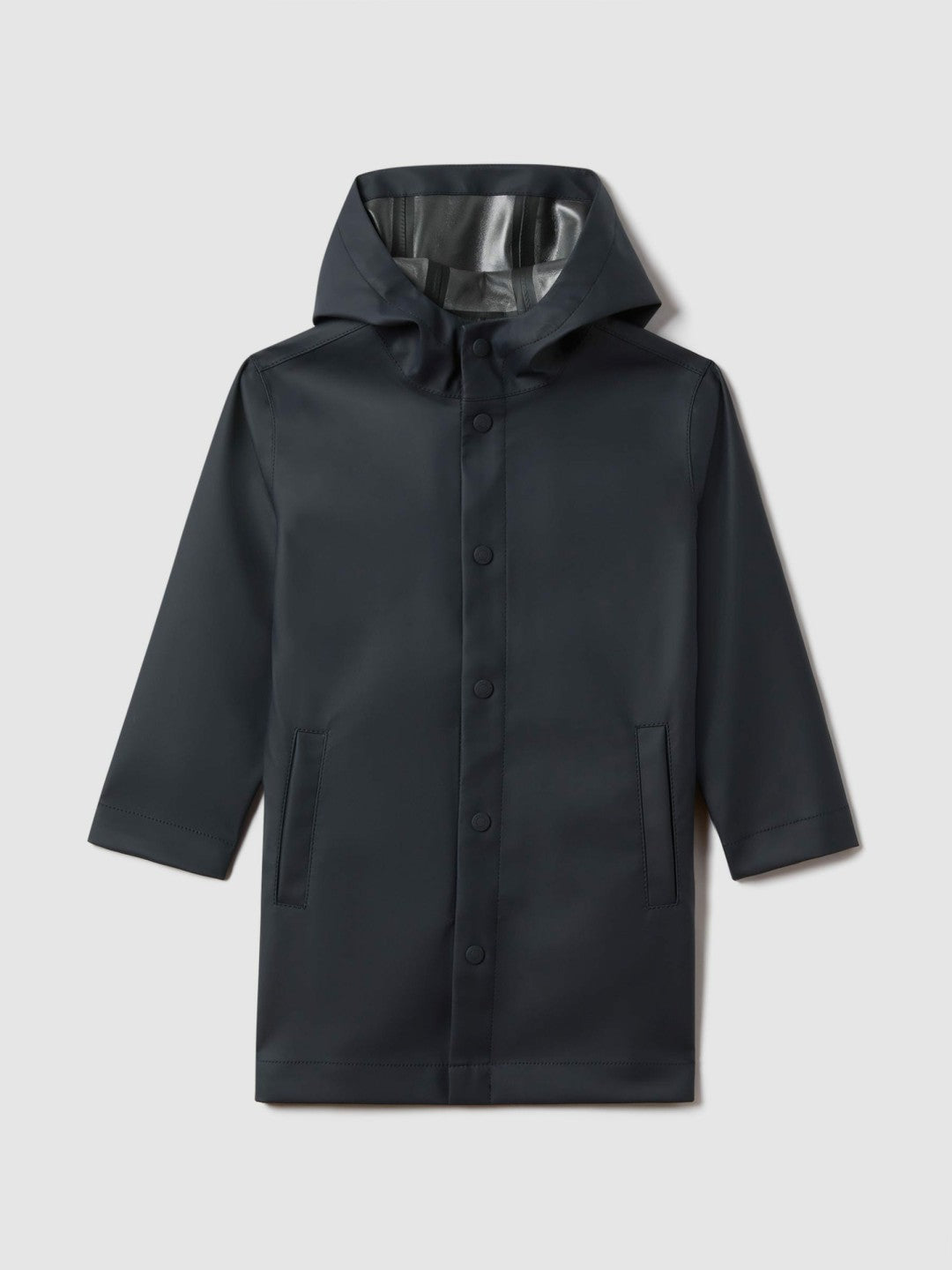 9-13 yrs Water Repellent Hooded Coat in Navy Children & Baby | Reiss