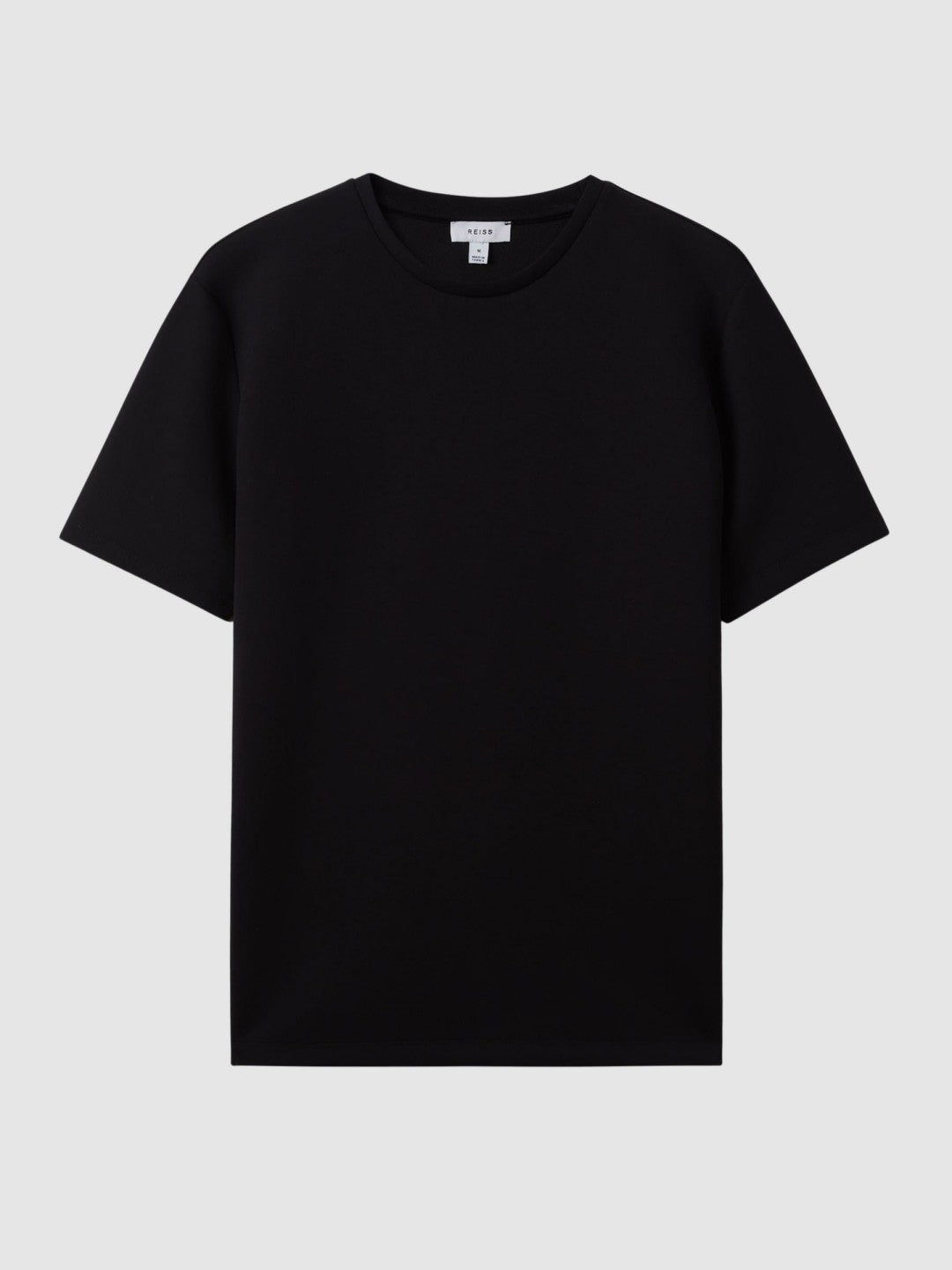 Interlock Jersey Crew Neck T-Shirt in Black Men | Reiss