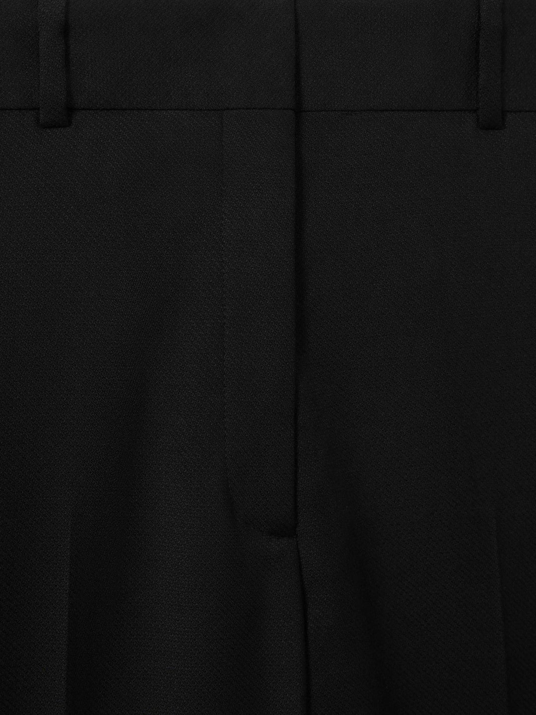 Wool Blend Tapered Suit Trousers in Black Women | Reiss