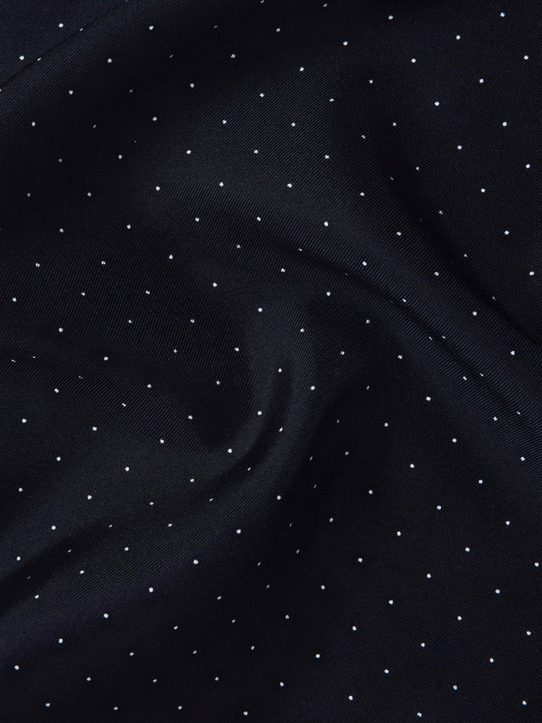 Polka Dot Silk Pocket Square in Navy Men | Reiss