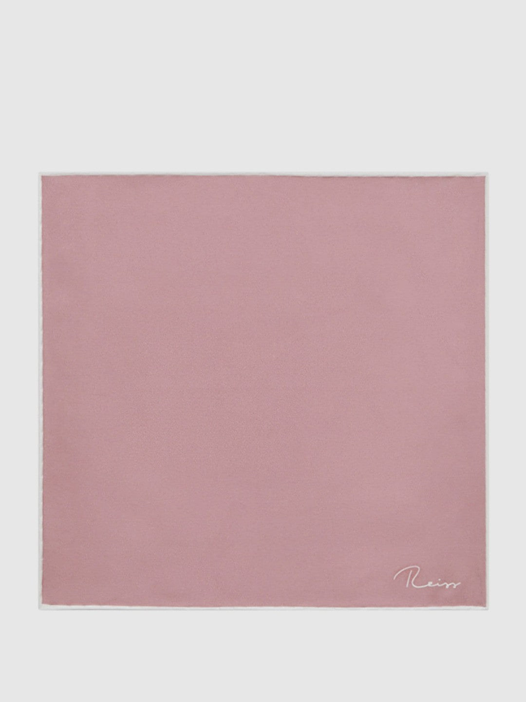 Plain Silk Pocket Square in Pink Men | Reiss