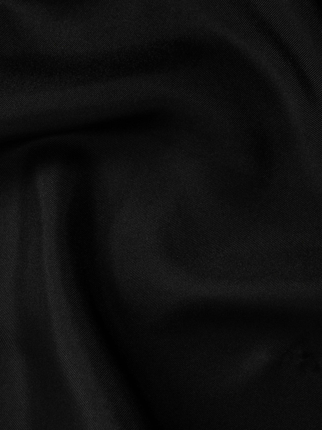 Plain Silk Pocket Square in Black Men | Reiss