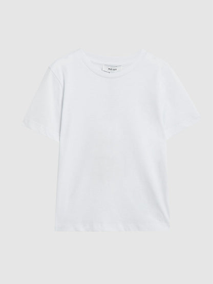4-9 yrs Crew Neck T-Shirt in White Children & Baby | Reiss