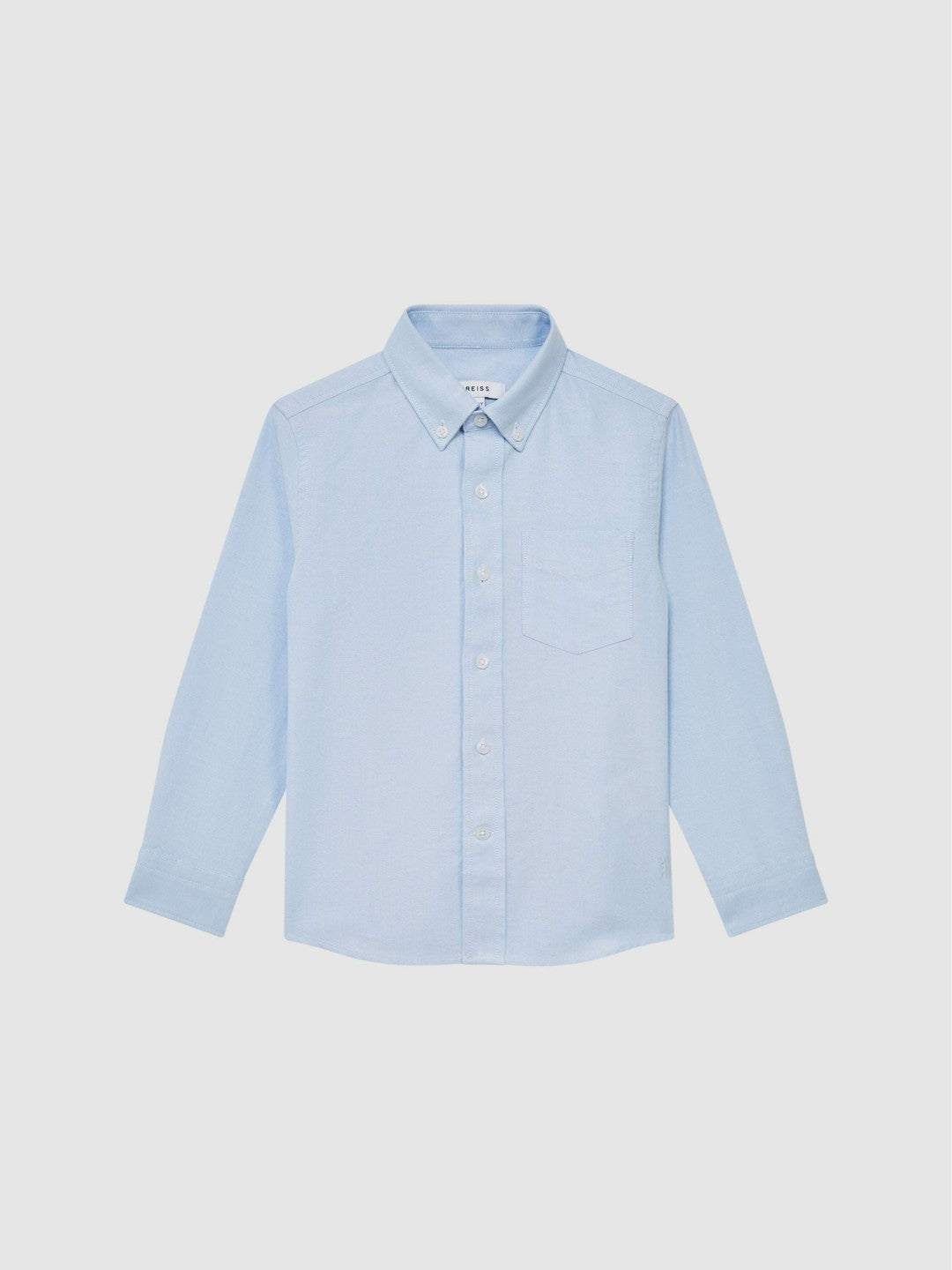 4-9 yrs Button Down Oxford Shirt in Soft Blue Children & Baby | Reiss
