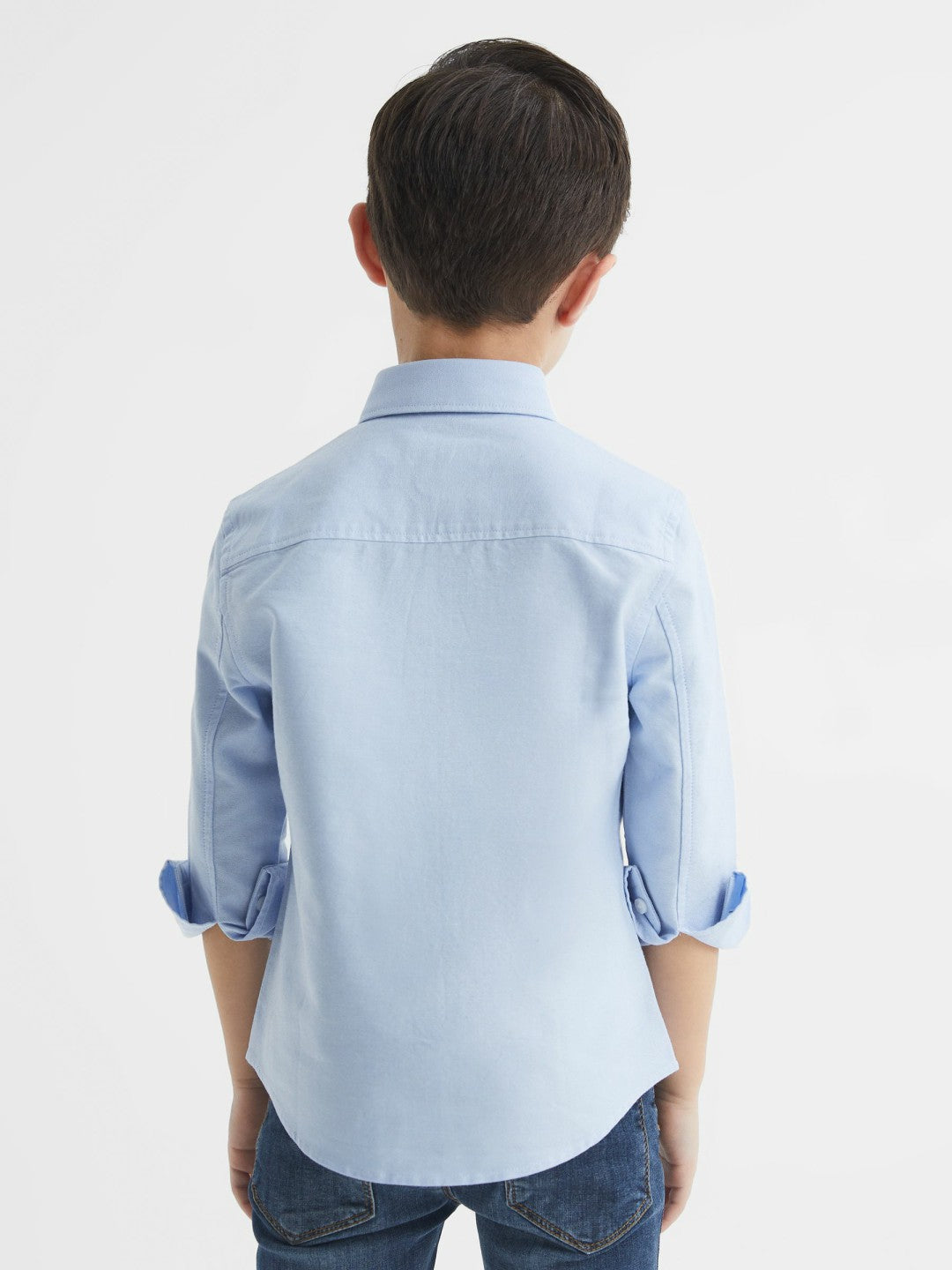 4-9 yrs Button Down Oxford Shirt in Soft Blue Children & Baby | Reiss