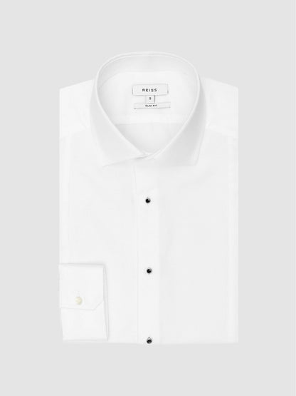 Slim Fit Dinner Shirt in White Men | Reiss