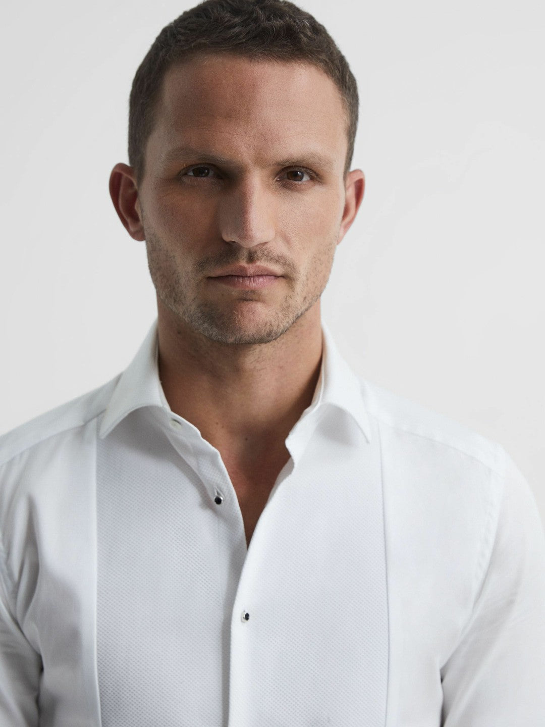 Slim Fit Dinner Shirt in White Men | Reiss
