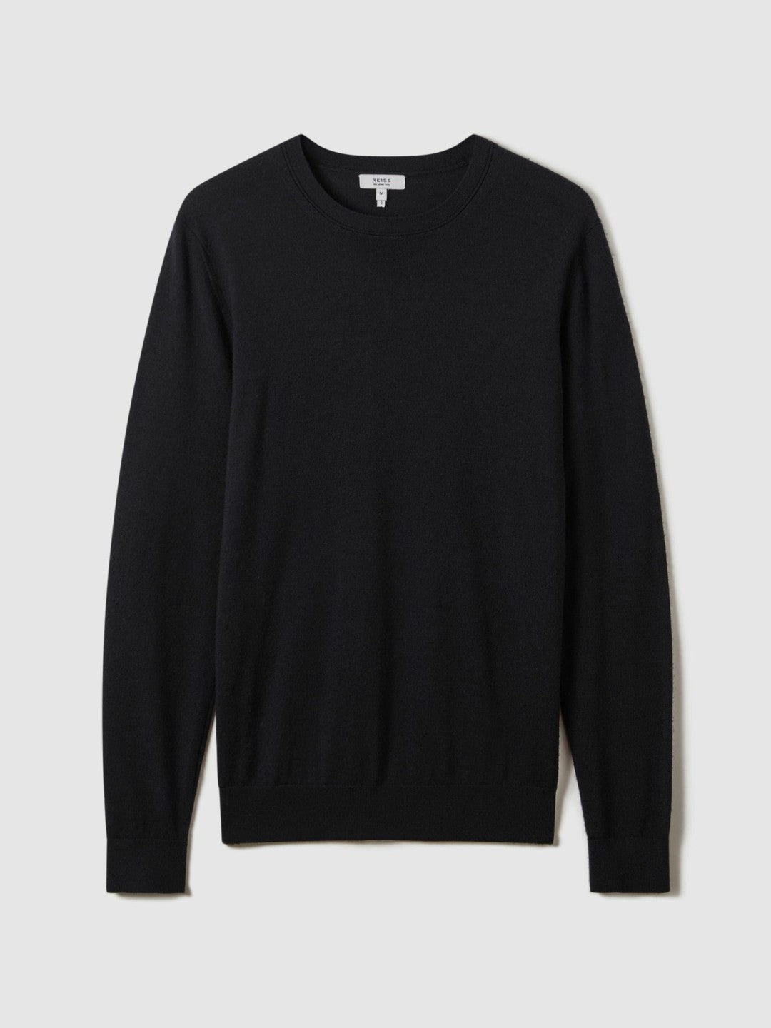 Merino Wool Crew Neck Jumper in Navy Men | Reiss