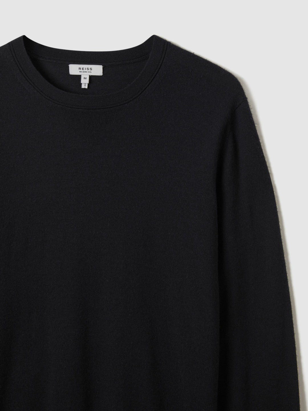 Merino Wool Crew Neck Jumper in Navy Men | Reiss