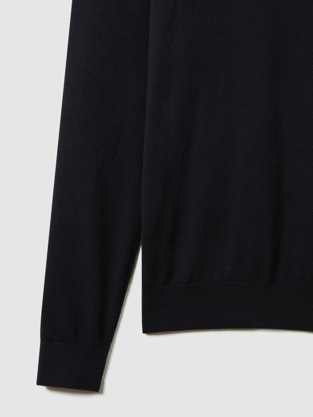 Merino Wool Crew Neck Jumper in Navy Men | Reiss