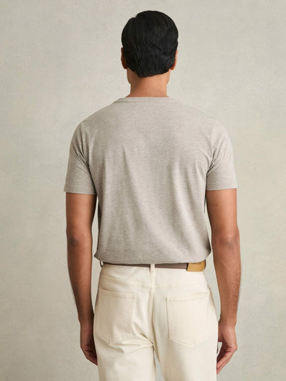 Cotton-Jersey Crew-Neck T-shirts 3 Pack in Multi Melange Men | Reiss