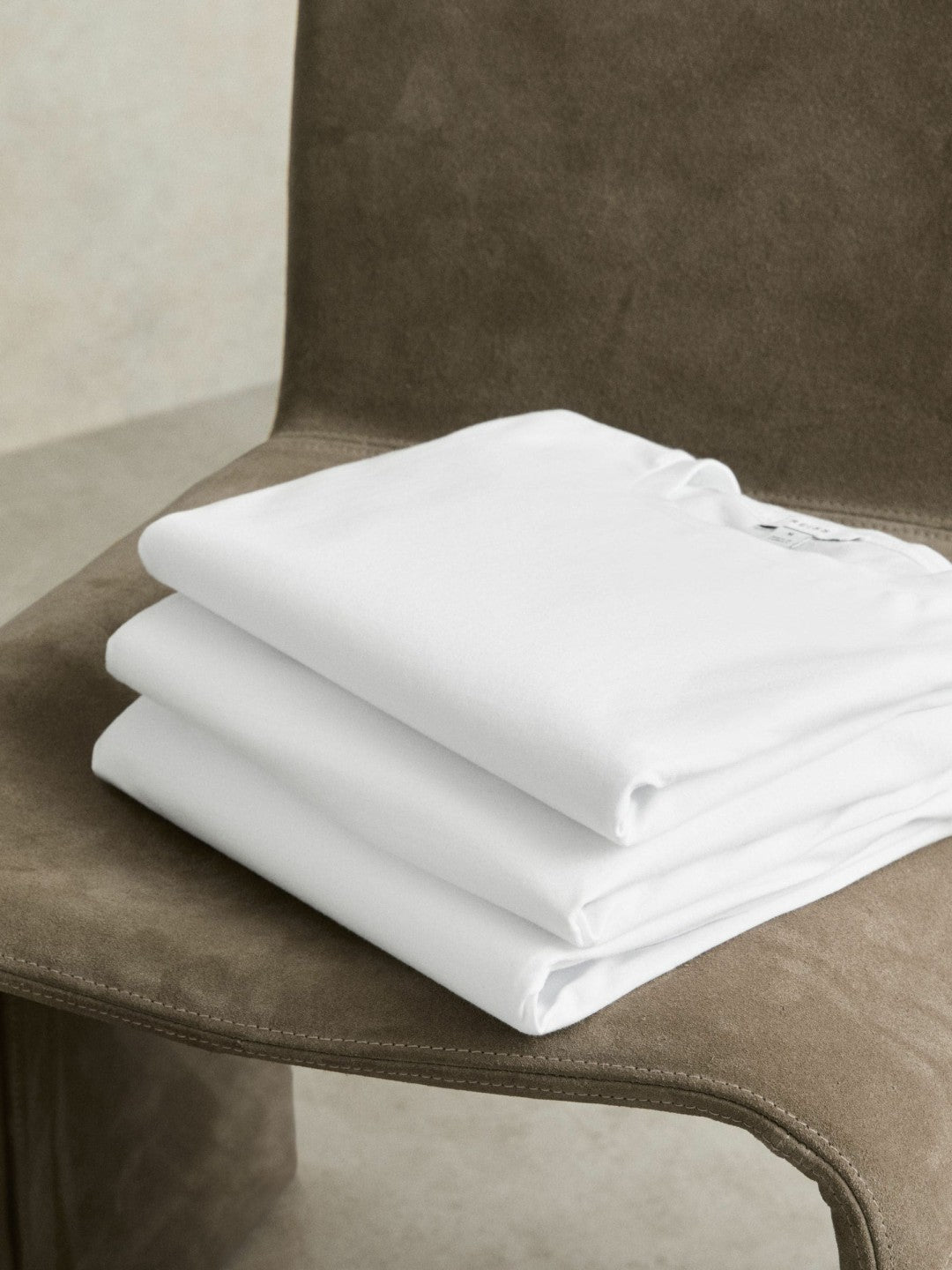 Cotton-Jersey Crew-Neck T-shirts 3 Pack in White Men | Reiss