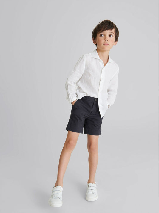 4-9 yrs Casual Chino Shorts in Navy Children & Baby | Reiss