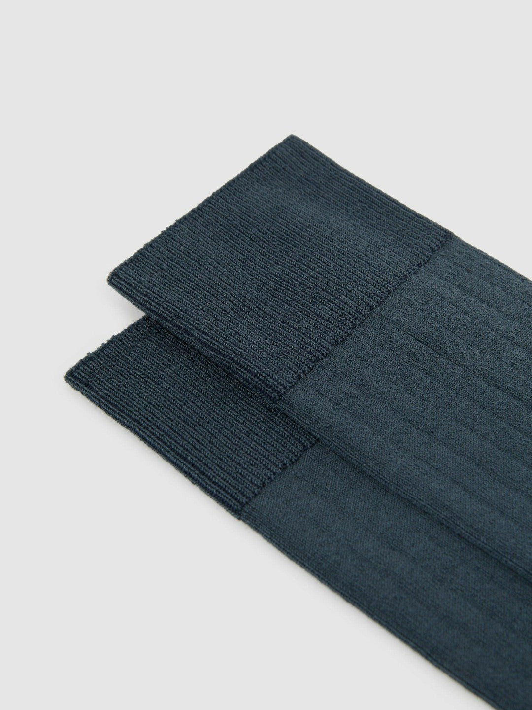 Ribbed Socks in Airforce Blue Men | Reiss