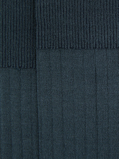 Ribbed Socks in Airforce Blue Men | Reiss