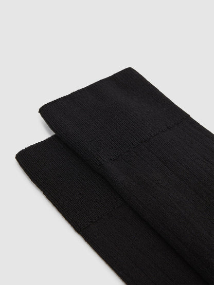 Ribbed Socks in Black Men | Reiss