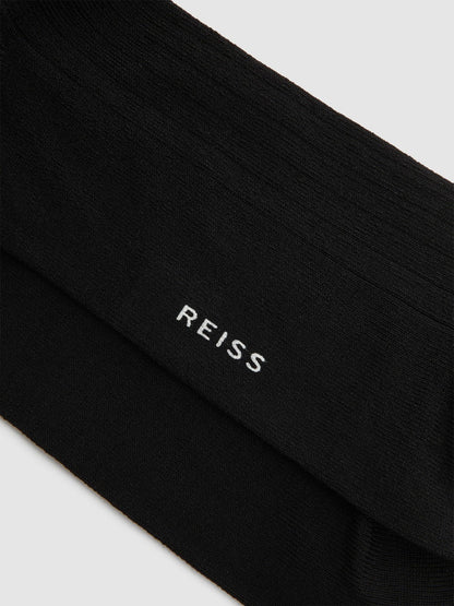 Ribbed Socks in Black Men | Reiss