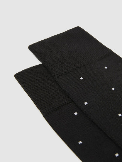 Polka Dot Socks in Black Men | Reiss